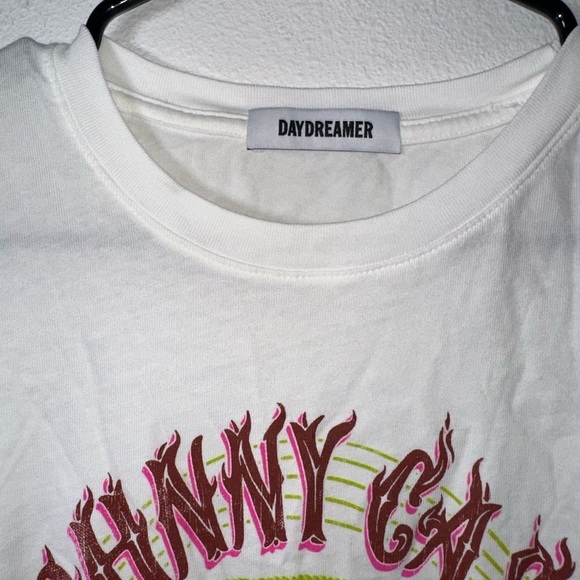 Daydreamer Johnny Cash Ring Of Fire Tour Tee in Vintage White NWOT - Picture 9 of 10